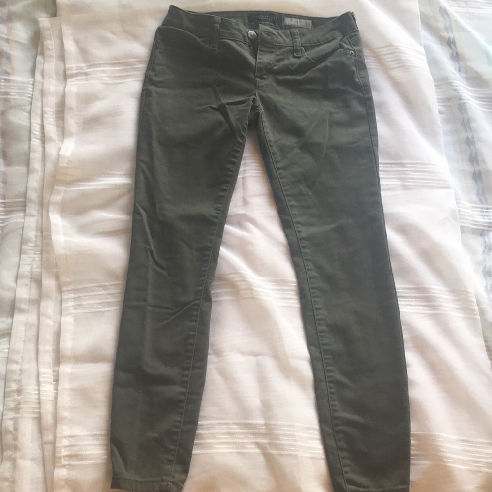 Olive Aéropostale ankle jeggings